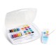 Set tempera Morocolor Primo, cutie din plastic, 14 tuburi tempera, 15 acuarele