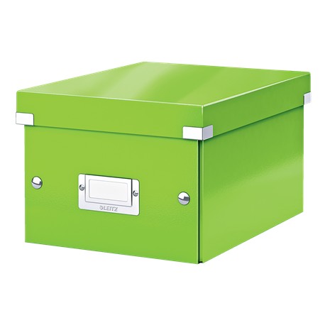 Cutie depozitare LEITZ WOW Click & Store, carton laminat, mica, verde