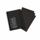 Caiet pentru schite si desen DERWENT Professional, A4, cu spira, 40 coli, 200 gsm, hartie neagra