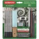 Set complet pentru schite DERWENT Academy, creioane grafit, blister, 19 buc/ set
