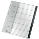 Index Leitz Recycle, PP reciclat, A4 MAXI, 1-31, negru