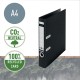 Biblioraft Leitz 180° Recycle, carton reciclat, A4, 50 mm, negru