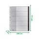 Index Leitz Recycle, PP reciclat, A4 MAXI, A-Z, negru