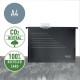 Dosar suspendabil Leitz Alpha Recycle, carton reciclat, A4, cu burduf, negru