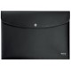 Mapa de protectie Leitz Recycle, cu capse, PP reciclat, A4, 60 coli, negru