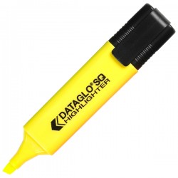 Textmarker Dataglo, corp dreptunghiular, varf 1-5 mm, galben