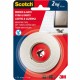 Banda dublu adeziva buretata, 19mm x 1.5m, rezistenta umiditate, sustine 2kg/30cm, 3M - SCOTCH - alb