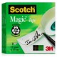 Banda adeziva transparent mata, invizibila la copiere, se rupe usor, 19mm x 33m, 3M - SCOTCH Magic