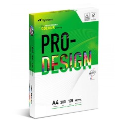 Carton A4, satinat, Pro-Design, clasa A++, 300 gr./mp, 125 coli/top - alb