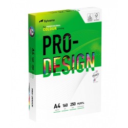 Carton A4, satinat, Pro-Design, clasa A++, 160 gr./mp, 250 coli/top - alb