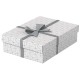 Cutie depozitare Esselte Home Recycled, carton, 36x26x10 cm, cu capac, 3 buc/set, alb