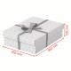 Cutie depozitare Esselte Home Recycled, carton, 36x26x10 cm, cu capac, 3 buc/set, alb