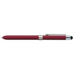 Pix multifunctional de lux PENAC Slim Touch, in cutie cadou, corp bordeaux - accesorii argintii