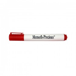 Marker pentru tabla Memoris-Precious, varf tesit, 2-5 mm, rosu