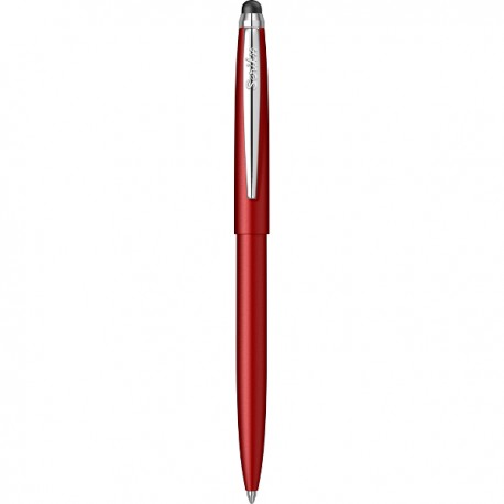 Pix cu mecanism Scrikss Stylus Matt Red, rosu, touch, vf M, scriere albastra