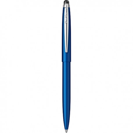 Pix cu mecanism Scrikss Stylus Matt Blue, albastru, touch, vf M, scriere albastra