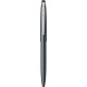 Pix cu mecanism Scrikss Stylus Matt Smoke Grey, gri inchis, touch, vf M, scriere albastra