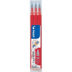 Rezerva roller PILOT Frixion, 0,7mm, 3buc/set - rosu