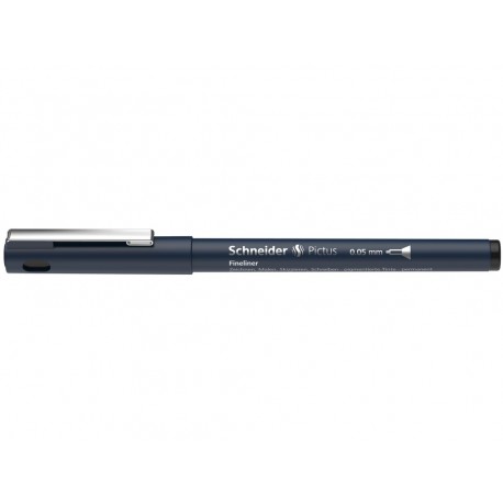 Liner pentru desen tehnic SCHNEIDER Pictus, varf fetru 0.05mm - negru