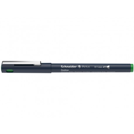 Liner pentru desen tehnic SCHNEIDER Pictus, varf fetru 0.1mm - verde