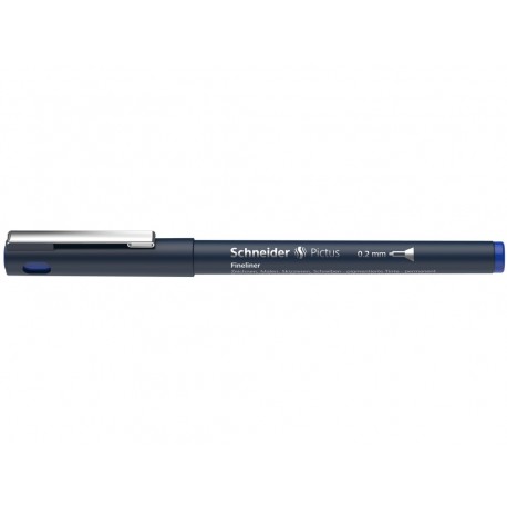 Liner pentru desen tehnic SCHNEIDER Pictus, varf fetru 0.2mm - albastru