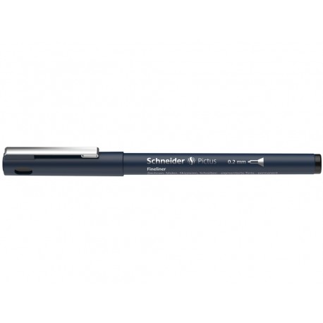 Liner pentru desen tehnic SCHNEIDER Pictus, varf fetru 0.2mm - negru