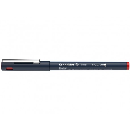 Liner pentru desen tehnic SCHNEIDER Pictus, varf fetru 0.2mm - rosu