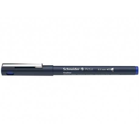 Liner pentru desen tehnic SCHNEIDER Pictus, varf fetru 0.3mm - albastru