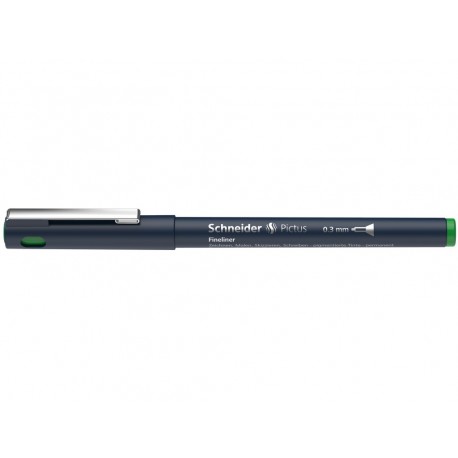 Liner pentru desen tehnic SCHNEIDER Pictus, varf fetru 0.3mm - verde