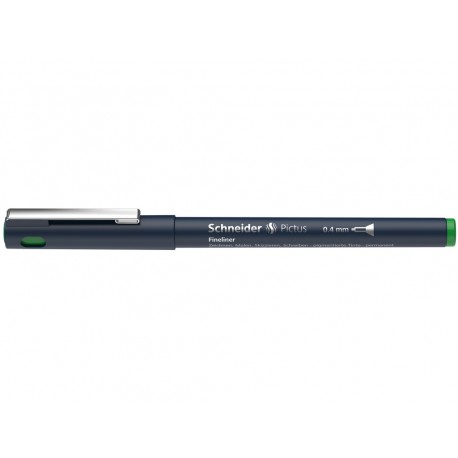 Liner pentru desen tehnic SCHNEIDER Pictus, varf fetru 0.4mm - verde
