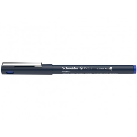 Liner pentru desen tehnic SCHNEIDER Pictus, varf fetru 0.5mm - albastru