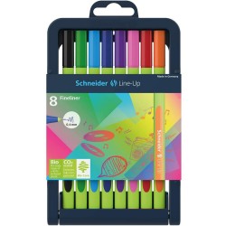 Liner SCHNEIDER Line-Up, varf fetru 0.4mm, 8 culori/set