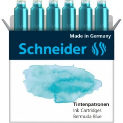 Patroane SCHNEIDER, 6buc/set - cerneala pastel bermuda blue