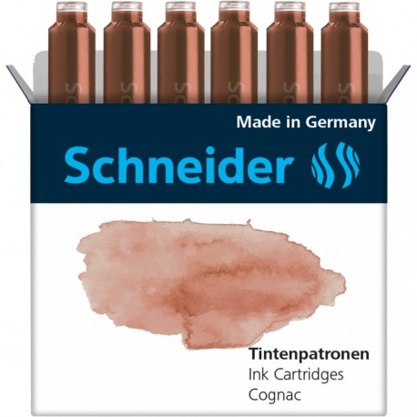 Patroane SCHNEIDER, 6buc/set - cerneala pastel cognac