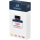 Set cerneala pastel SCHNEIDER, cutie cadou, 4 x 15ml lemon cake, blush, rose, cognac + 1 convertor