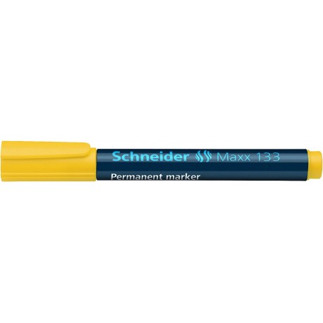 Permanent marker SCHNEIDER Maxx 133, varf tesit 1-4mm - galben