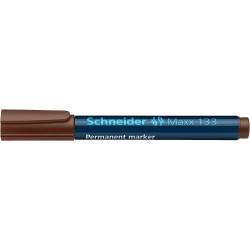 Permanent marker SCHNEIDER Maxx 133, varf tesit 1-4mm - maro