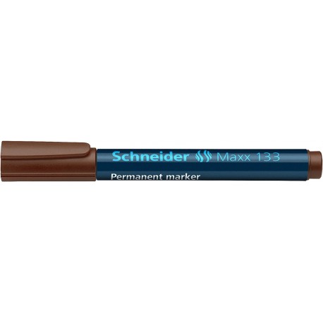 Permanent marker SCHNEIDER Maxx 133, varf tesit 1-4mm - maro