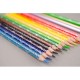 Creioane colorate triunghiulare Kores, 15 culori/set