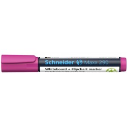 Marker SCHNEIDER Maxx 290, pentru tabla de scris+flipchart, varf rotund 2-3mm - magenta