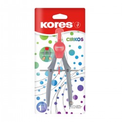 Compas plastic Kores, blister