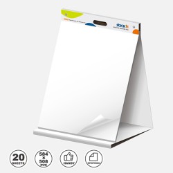 Flipchart pad autoadeziv extra-sticky, 584 x 508mm, 20 coli/set, Stick"n