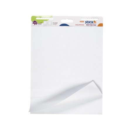 Flipchart pad repozitionabil, 792 x 635mm, 30 coli/set, Stick"n - coli albe