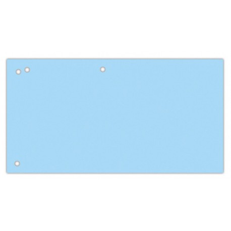 Separatoare carton pentru biblioraft, 190 g/mp, 105 x 240mm, 100/set, Office Products Duo - albastru
