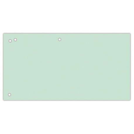 Separatoare carton pentru biblioraft, 190 g/mp, 105 x 240mm, 100/set, Office Products Duo - verde