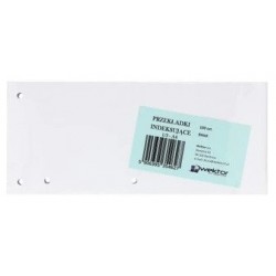 Separatoare carton pentru biblioraft, 190 g/mp, 105 x 235mm, 100/set, DONAU Duo - alb