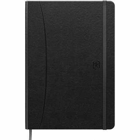 Caiet cu elastic, A5, OXFORD Signature Smart Journal, 80 file-90g/mp, Scribzee, dictando - negru