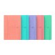 Caiet cu elastic, A5, OXFORD Signature Smart Journal, 80 file-90g/mp, Scribzee, mate - culori pastel