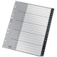 Index LEITZ Recycle, PP cu amprenta CO2 neutra, partial reciclat, reciclabil, A4 MAXI, A-Z, negru