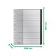 Index LEITZ Recycle, PP cu amprenta CO2 neutra, partial reciclat, reciclabil, A4 MAXI, 1-31, negru